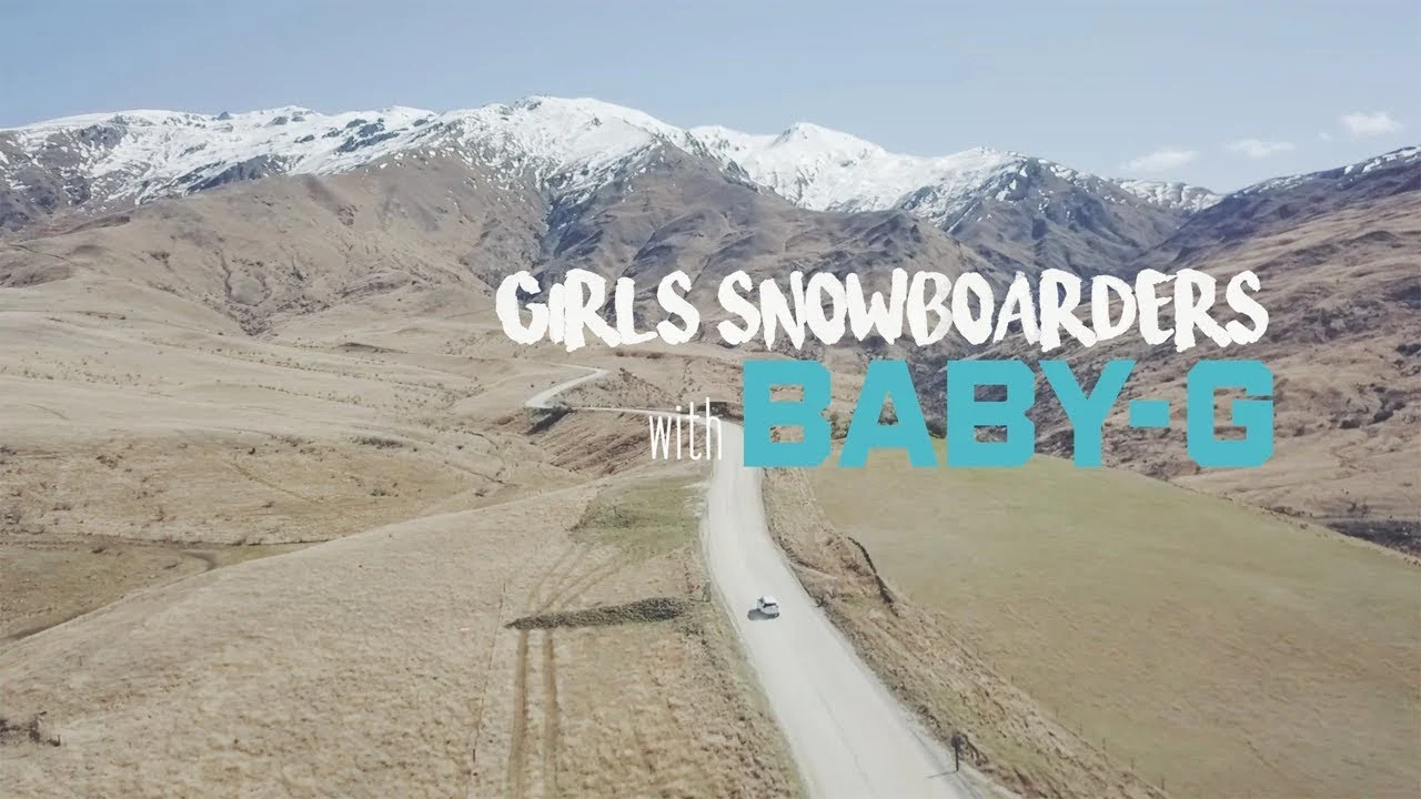 CASIO GIRLS SNOWBOARDERS with BABY-G